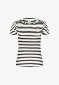 Geselecteerd, chalk black deep stripe flower