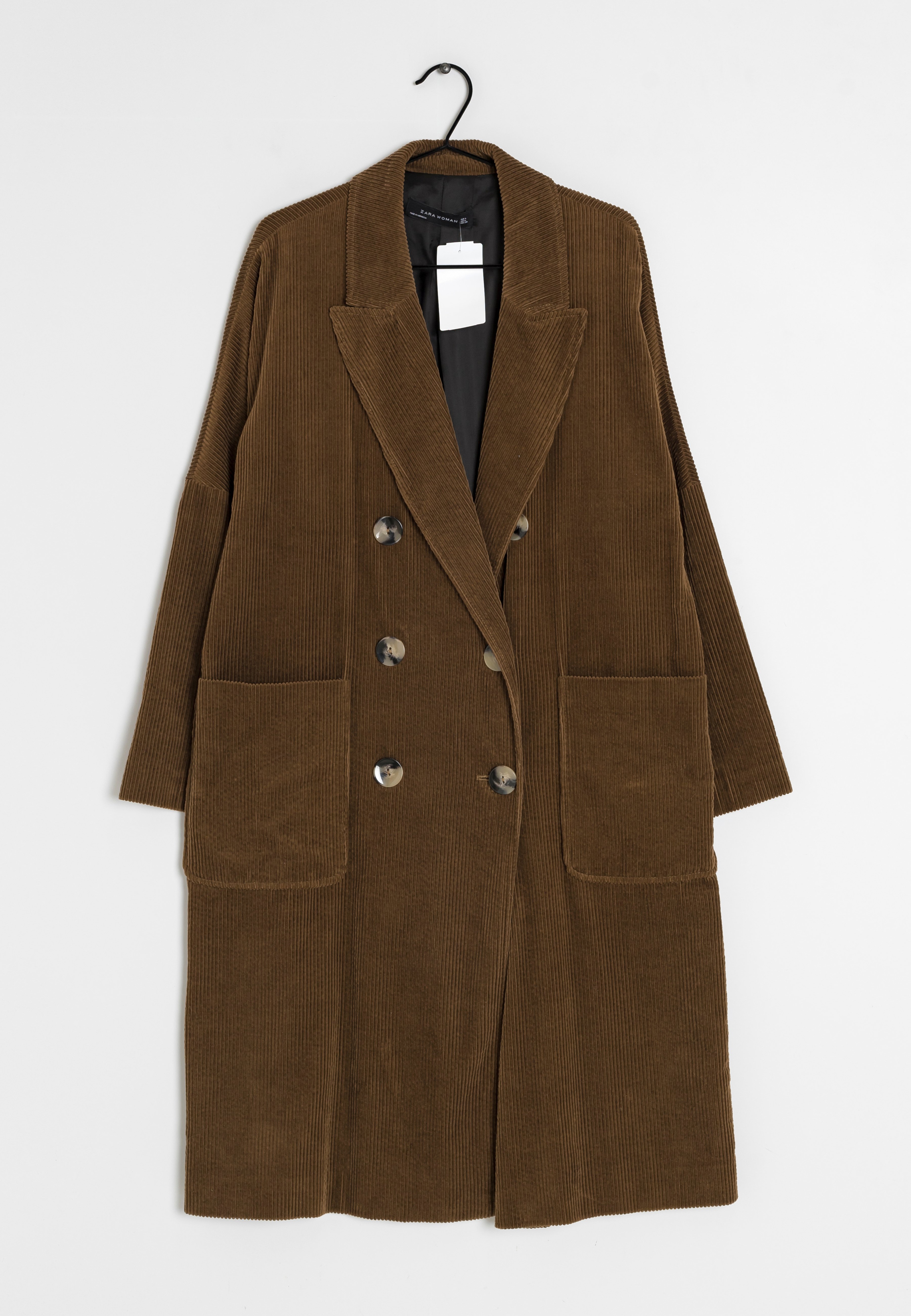 Zara Mantel - brown/bruin - (Pre-owned) - Zalando.nl