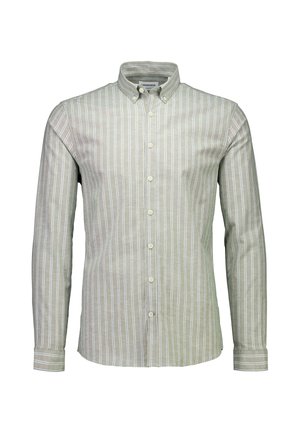 Lindbergh, STRIPED SUPERFLEX OXFORD L/S - Overhemd - green