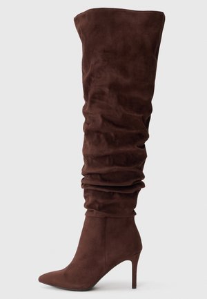 Bottes à talons hauts - dark brown