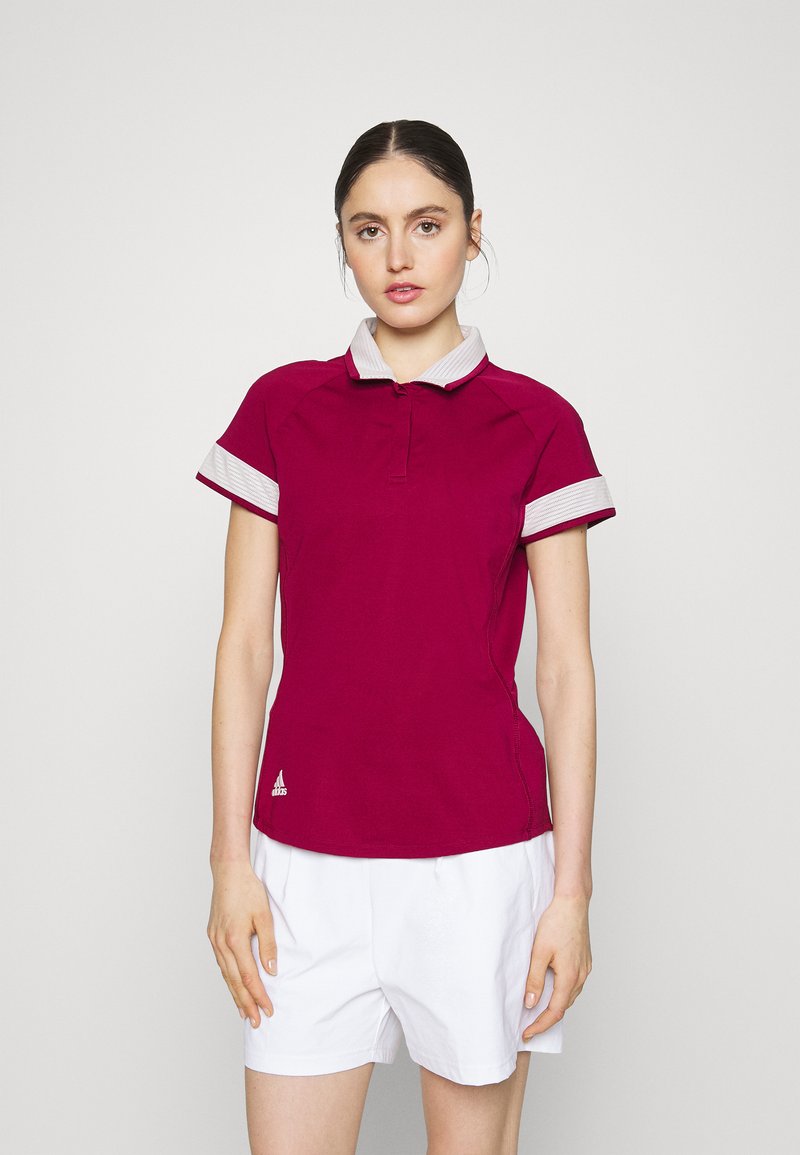 adidas Golf HEAT SHORT SLEEVE Polo shirt legacy burgundy/dark red