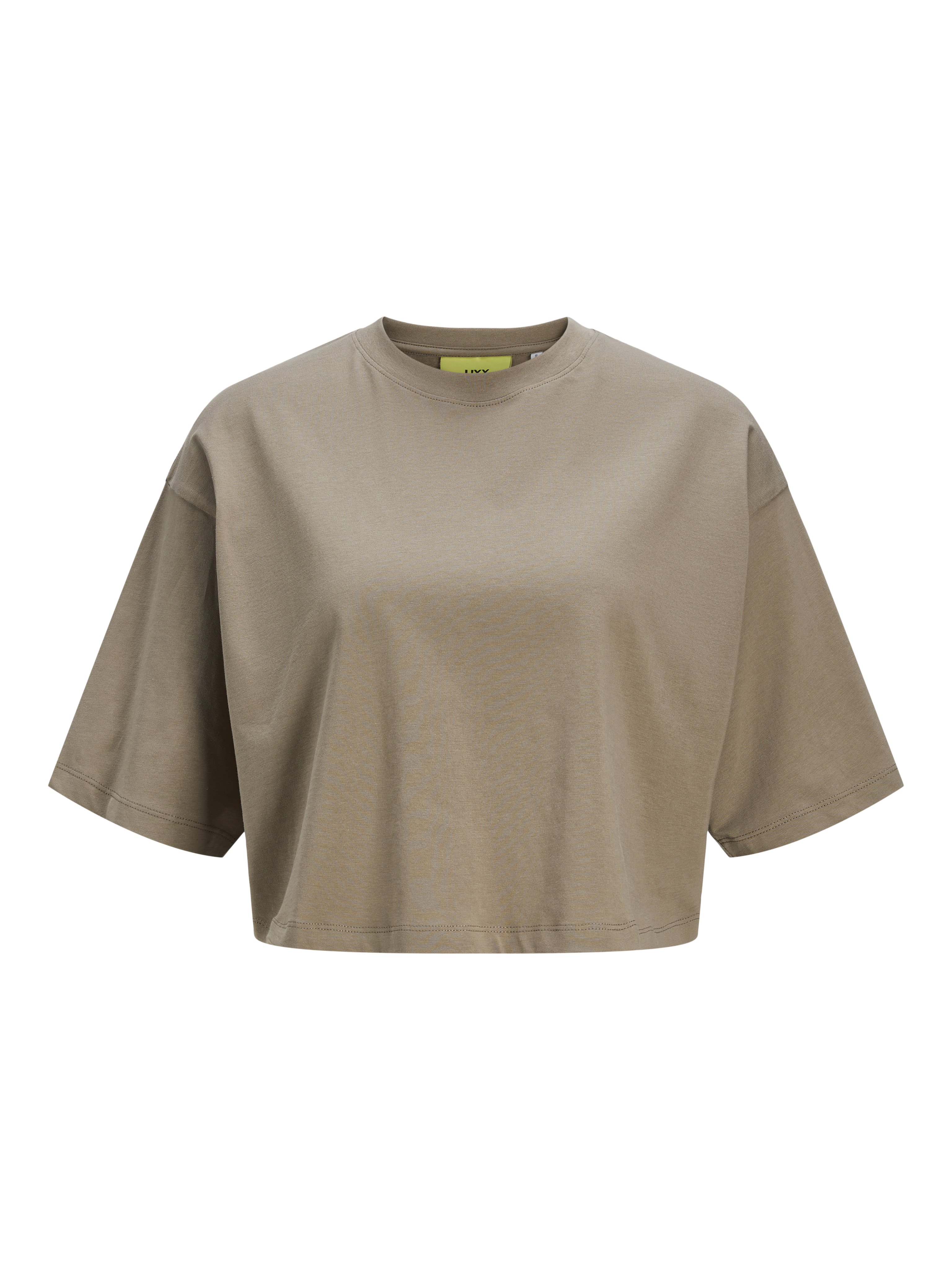 JJXX JXANDREA LOOSE CROPPED TEE - Basic T-shirt - brindle/dark