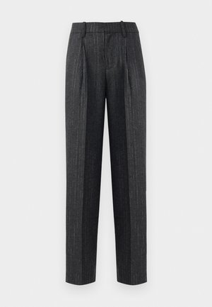 PUROS FLANELLE STRIPES - Pantaloni - anthracite