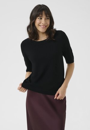 LIZZA BOATNECK   - T-shirts basic - black deep