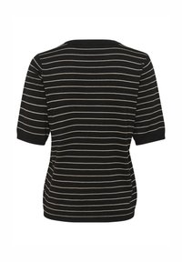 Kaffe LIZZA STRIPED - T-shirts print - black feathergreymel narrow
