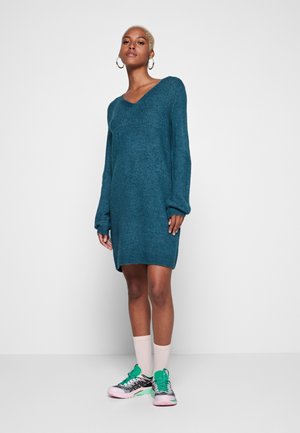 JDY JDYELANORA V-NECK NOOS - Robe pull - atlantic deep