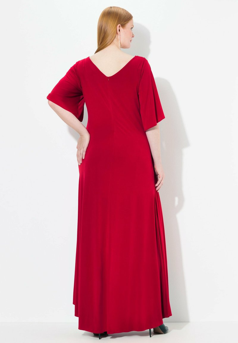 Ulla Popken DRAPED SILHOUETTE EVENING - Occasion wear - light red - Zalando Ulla Popken DRAPED SILHOUETTE EVENING - Occasion wear - light red - Zalando