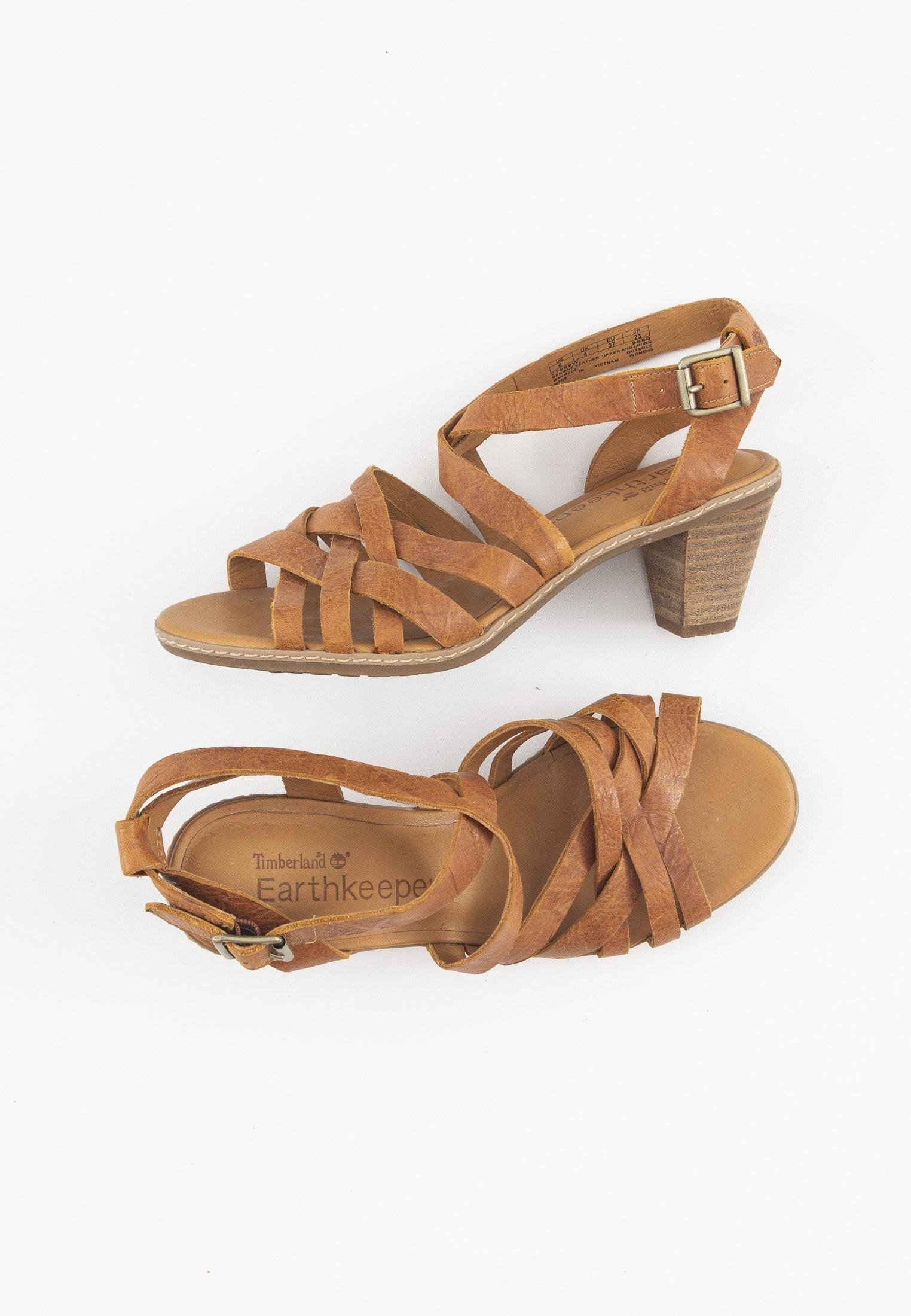 Timberland Sandalen met hoge hak - brown/Bruin - Zalando.nl