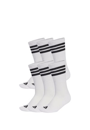 3 STRIPES ESSENTIALS CUSHIONED CREW 6 PAIR PACK - Sportsocken - white/black/black