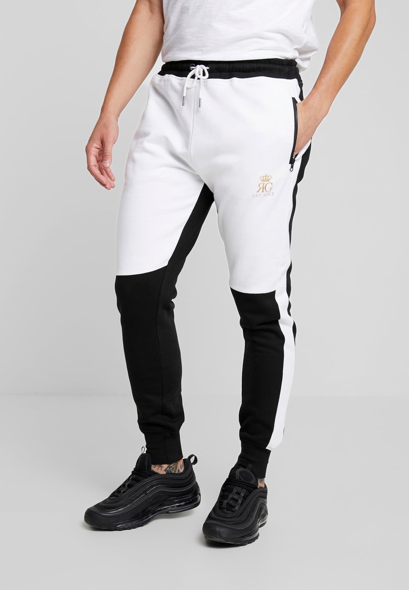 Brave Soul GLIMCO - Tracksuit bottoms - black/white