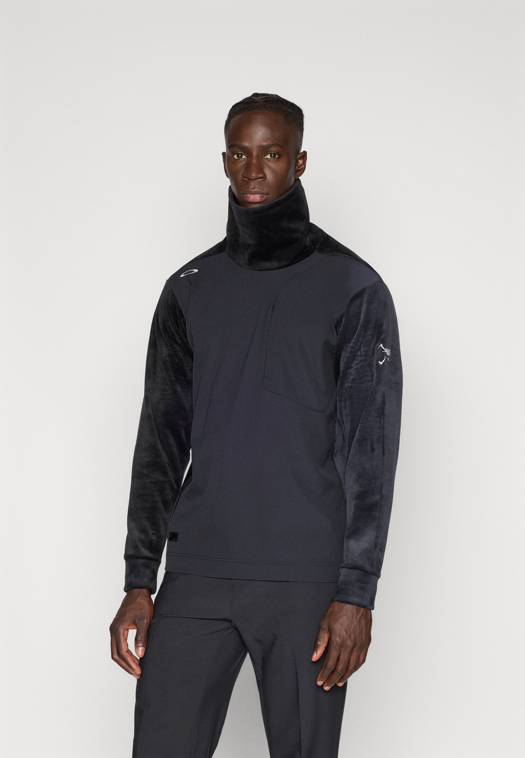 Oelaio Men's Lightweight Full Zip Sweatshirt Jacket – Thin Fleece Mock Neck, Fall/Winter Coat