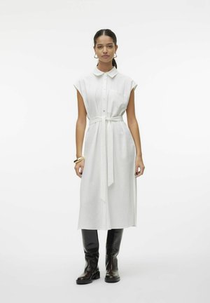 Vero Moda Sukienka koszulowa - snow white