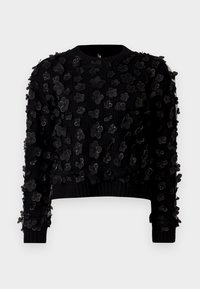 ONLHUA LIFE FLOWER DETAIL O NECK - Πουλόβερ - black