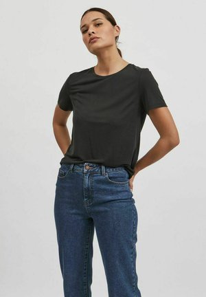 KURZÄRMELIGES RUNDHALS - T-shirt basic - black