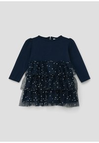 s.Oliver VOLANTS - Jerseykleid - navy