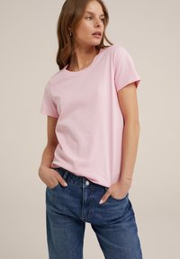WE Fashion Jednoduché tričko - pink