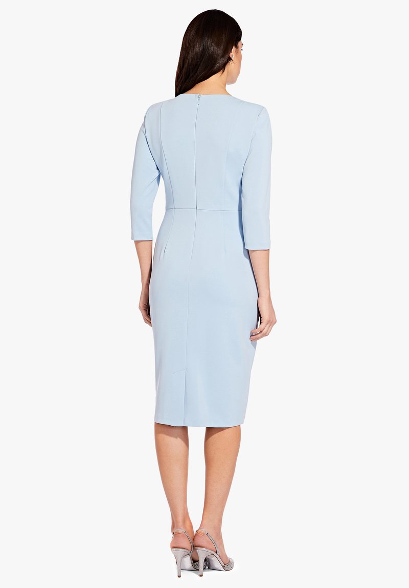 aqua blue strapless dress Adrianna Papell AP1E200158 Mother of the Bride Dress Long Formal
