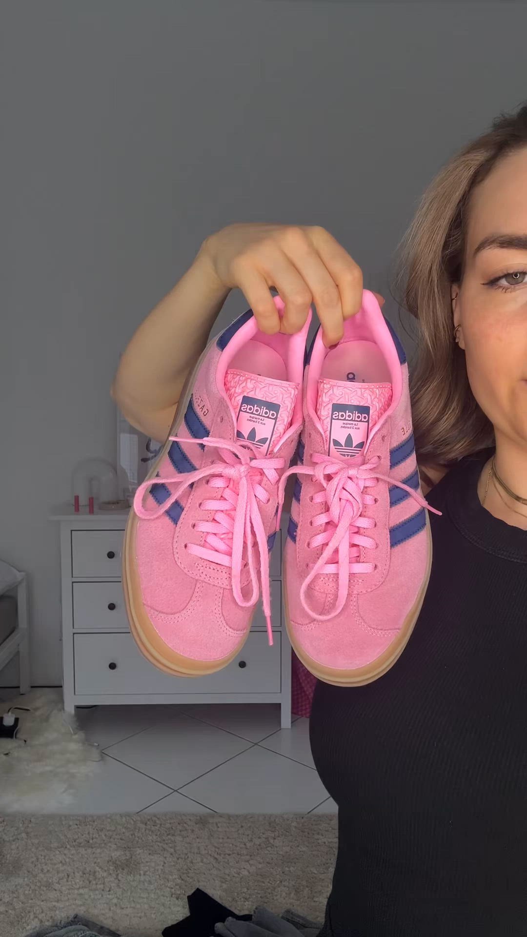 adidas Originals GAZELLE BOLD - Sneakers low - pink glow/victory