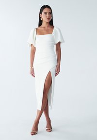 BWLDR LIZ MIDI  - Laisvo kirpimo suknelė - white