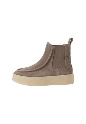 Tamaris, CHELSEA BOOT - Platform ankle boots - taupe