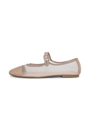 A RETE - Ankle strap ballet pumps - nudo