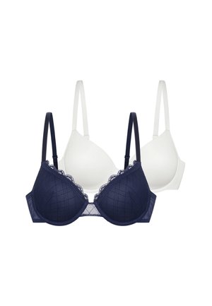 PACK OF 2  - Soutien-gorge triangle - blue ivory