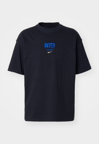 INTER NIKE MAX90 WORD MARK TEE - Klubiriided - black