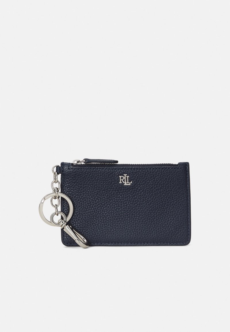 Lauren Ralph Lauren PEBBLED LEATHER ZIP CARD CASE - Maks - refined navy