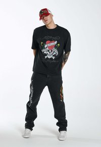 Ed Hardy LOVE-KILLS-SLOWLY - Print T-shirt - washed black