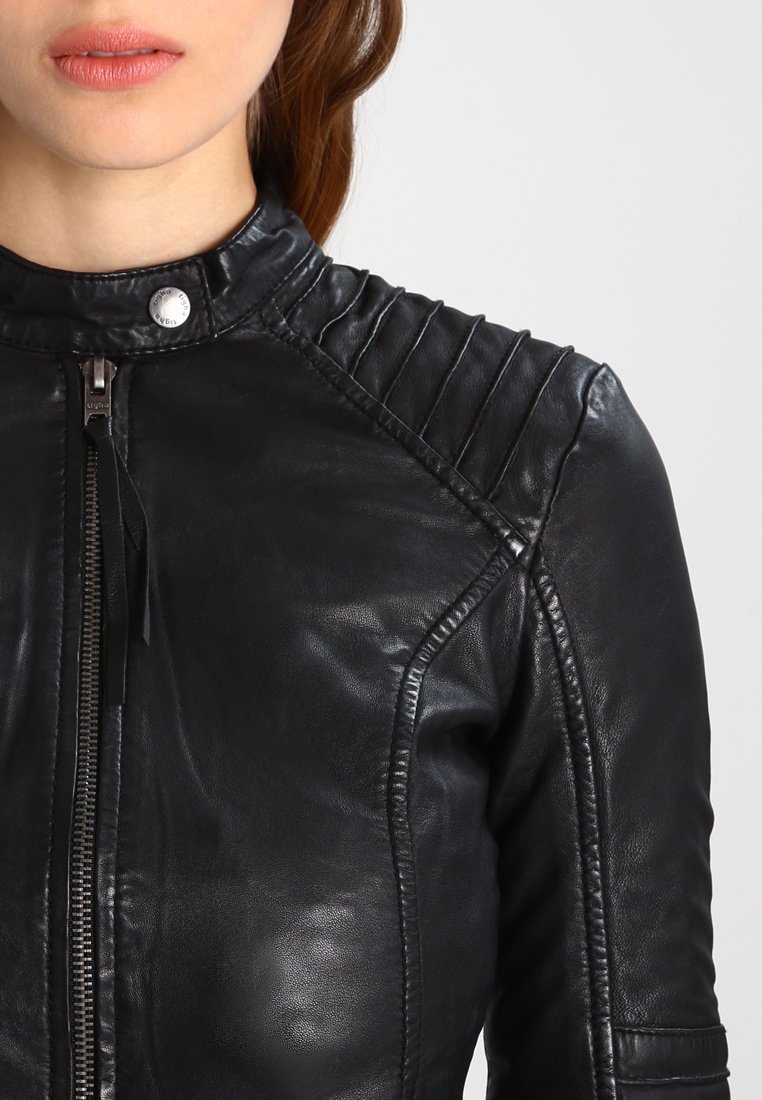 Tigha ILVA Leren jas blackZwart Zalando.nl Tigha leren jack Ilva zwart | wehkamp