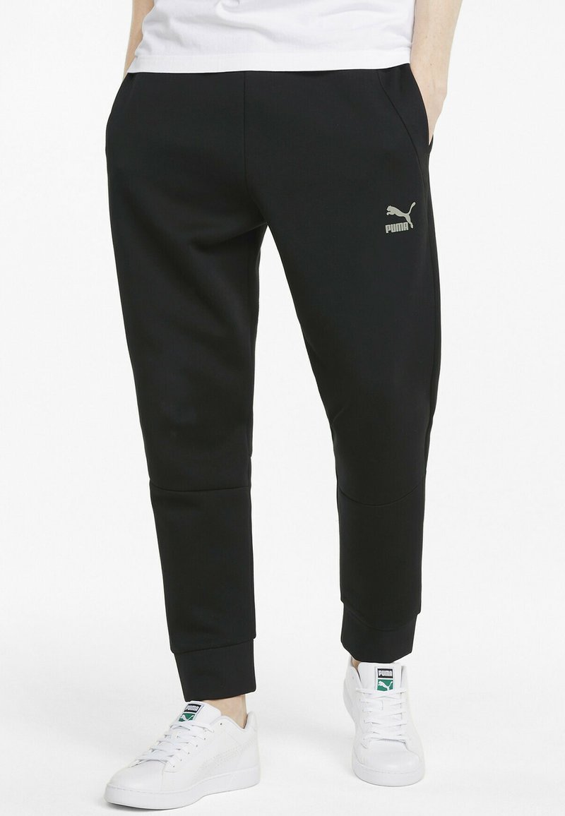 Puma CLASSICS TECH Tracksuit bottoms schwarz/black Zalando.co.uk