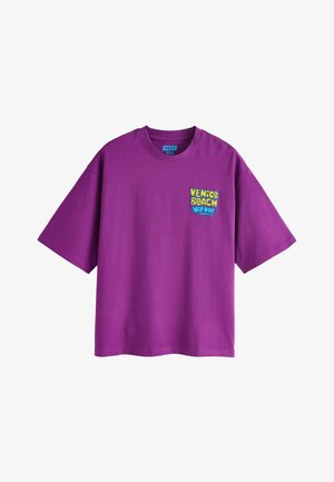 Next, BOXY FIT - GRAPHIC PRINT HEAVY WEIGHT T-SHIRT . - Tričko s potlačou - purple venice beach