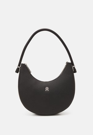 Tommy Hilfiger EMBLEM SHOULDER BAG - Sac à main - black