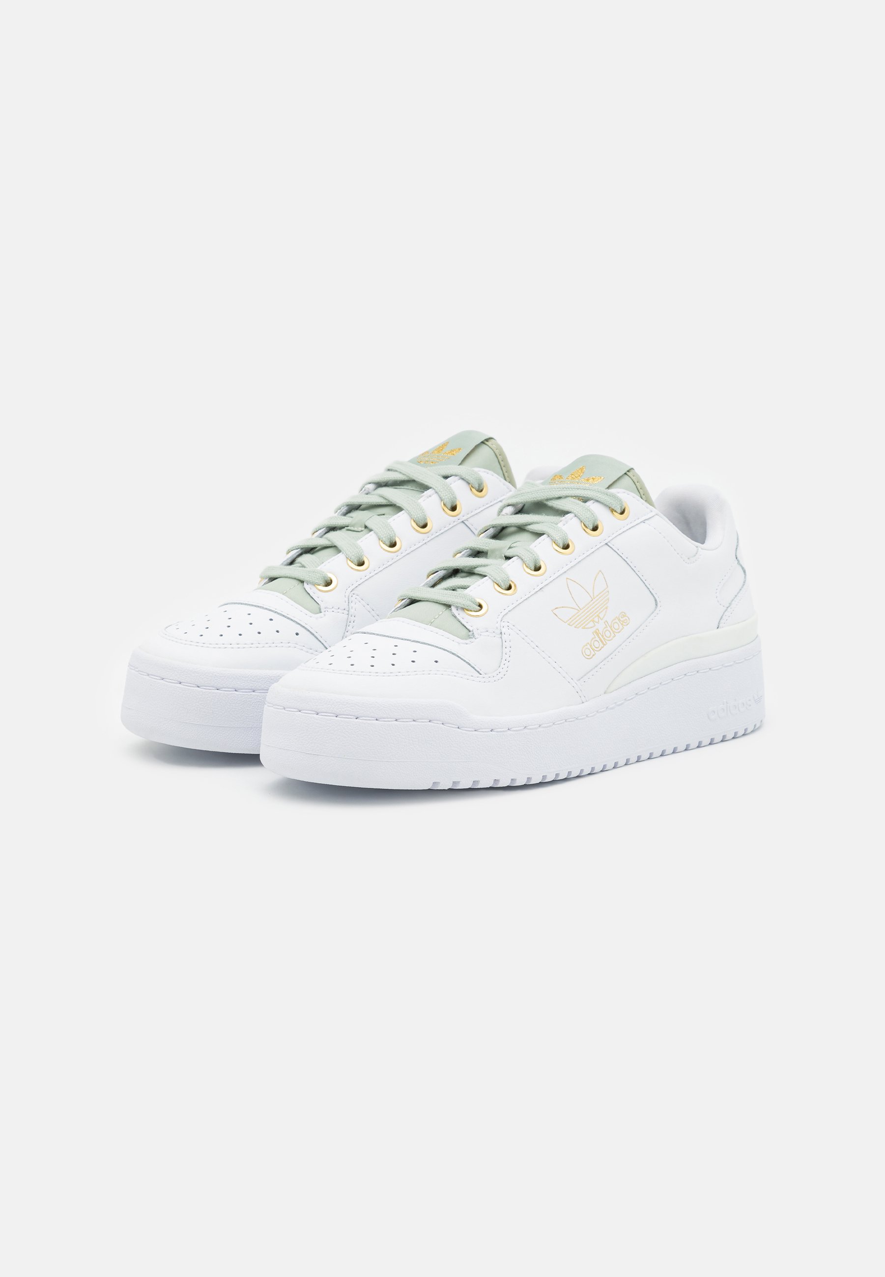 adidas Originals FORUM BOLD - Sneakers laag - footwear white/vivid  red/matte gold/wit - Zalando.be