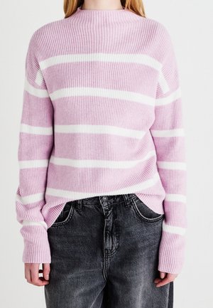 Stickad tröja - lilac