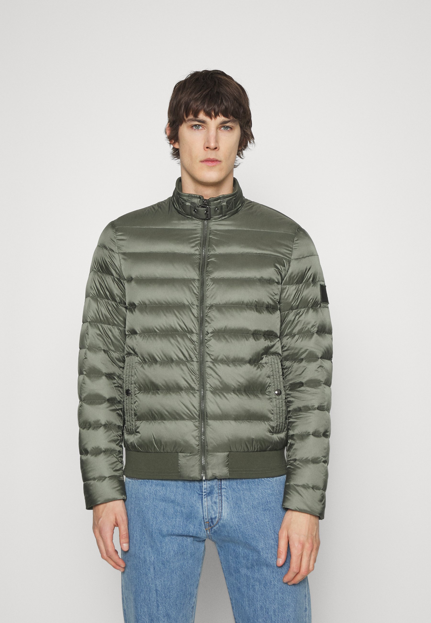 pewter puffer jacket