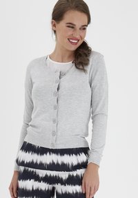 Fransa - ZUVIC - Cardigan - (noos) light grey melange Thumbnail Image 1