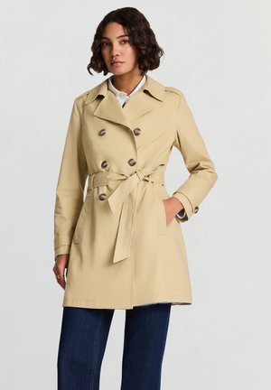 DOPPIOPETTO CON CINTURA - Trenchcoat - sabbia