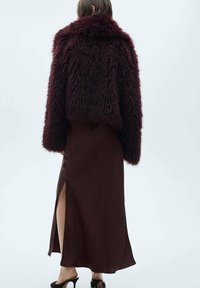 Mango Falda larga - bordeaux