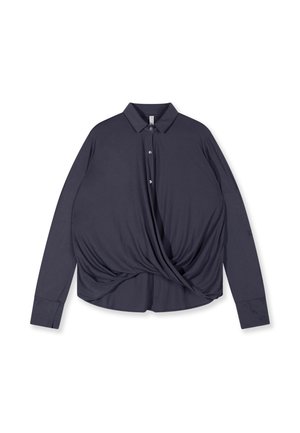 10DAYS, 10DAYS TOPS WRAP BLOUSE - Blusa - steel blue