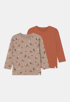 BIRDS 2 PACK - Camiseta de manga larga - beige