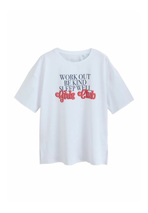 Next, Print T-shirt - active white flocked girls club