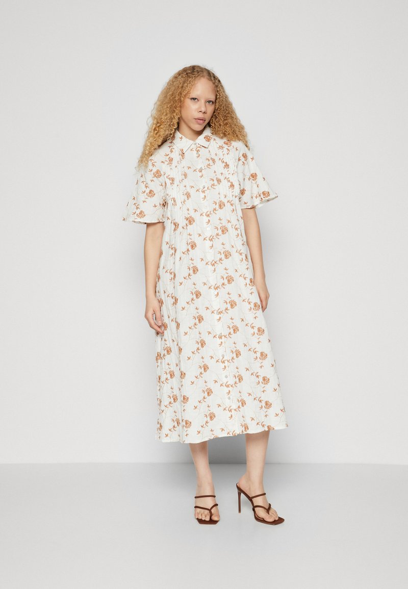 YAS - YASFIRA MIDI DRESS - Blousejurk - star white, Vergroten