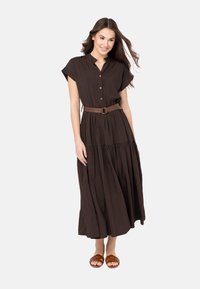 QUIOSQUE Maxi šaty - brown