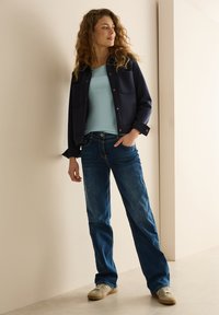 Cecil MIT RUNDHALS - Top s dlouhým rukávem - grün