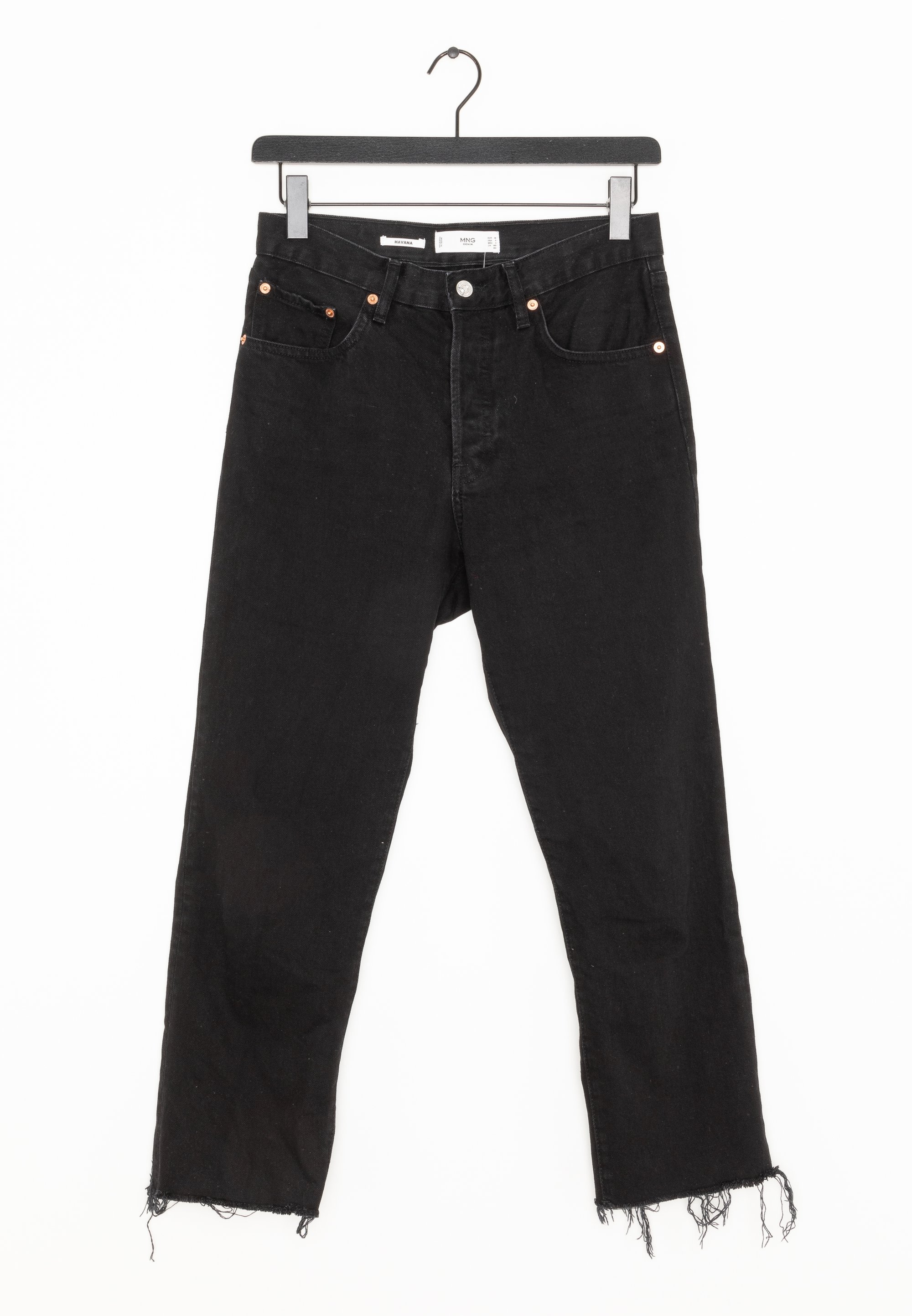 Mango Straight leg jeans black (Pre-owned)