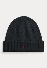 SIGNATURE PONY WOOL BEANIE - Pletena kapa - dark granite heather