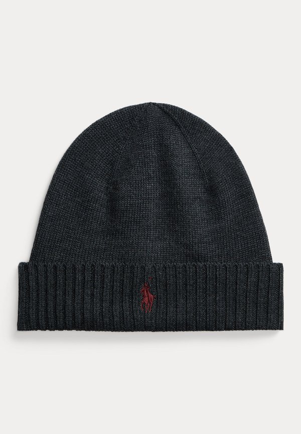 SIGNATURE PONY WOOL BEANIE - Beanie - dark granite heather