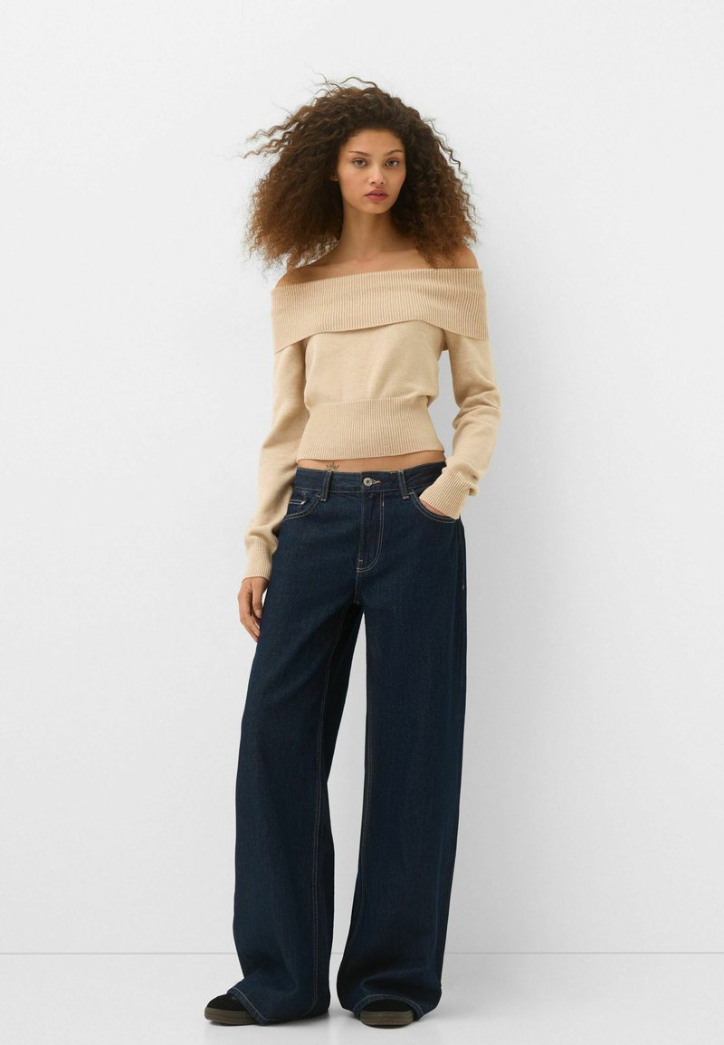 Bershka Trui zandkleur Bershka Trui zandkleur