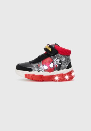 Friboo BLINKING OUTSOLE SPIDERMAN - High-top trainers - black/red